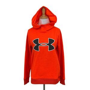 Under Armour Hoodie Women's Size XS Fleece Big Logo Pullover Sweatshirt Athletic